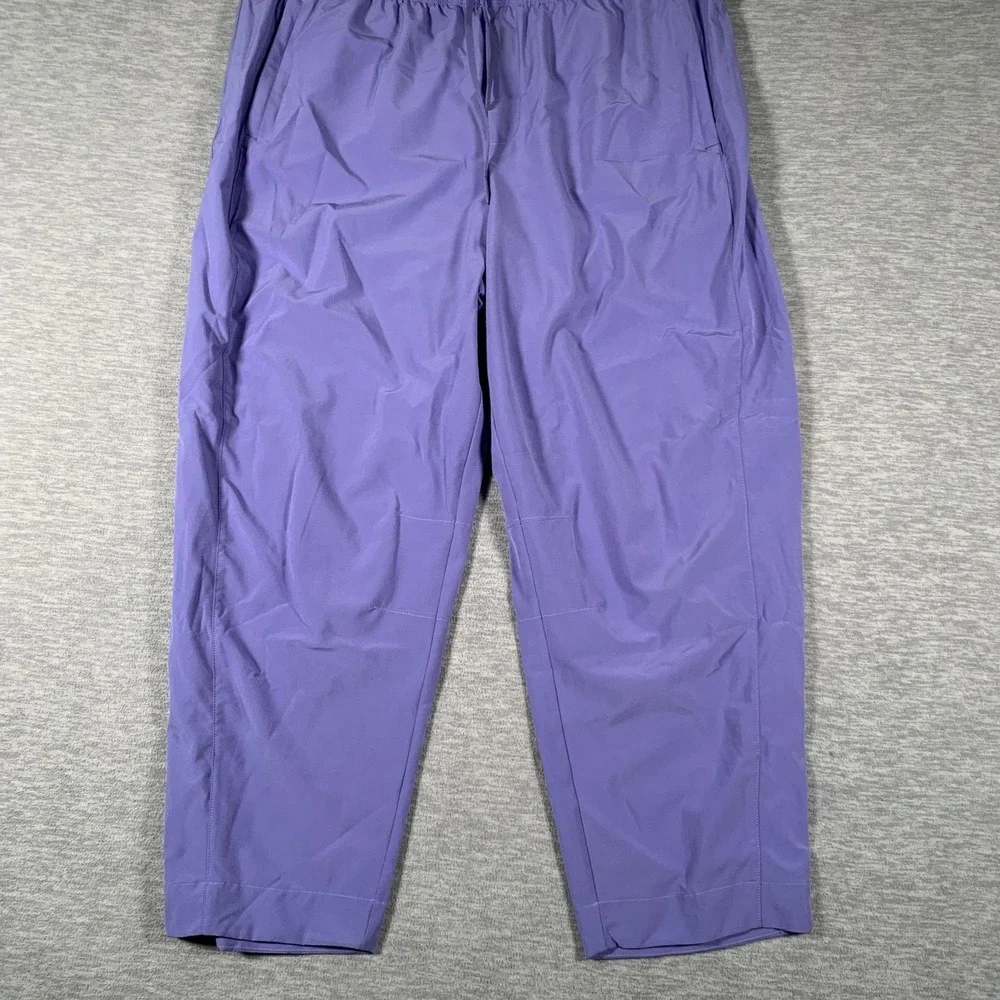 Athleta Pants Womens 14 Purple Lightweight Jogger Elastic Waist Stretch‎ Pockets